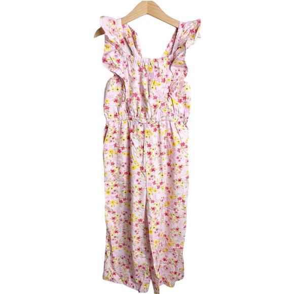 Tea Collection Pink Floral Romper - Picture 1 of 5